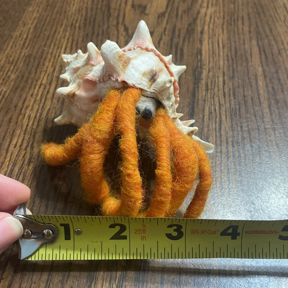 “5/$20” Felted hermit crab in real shell